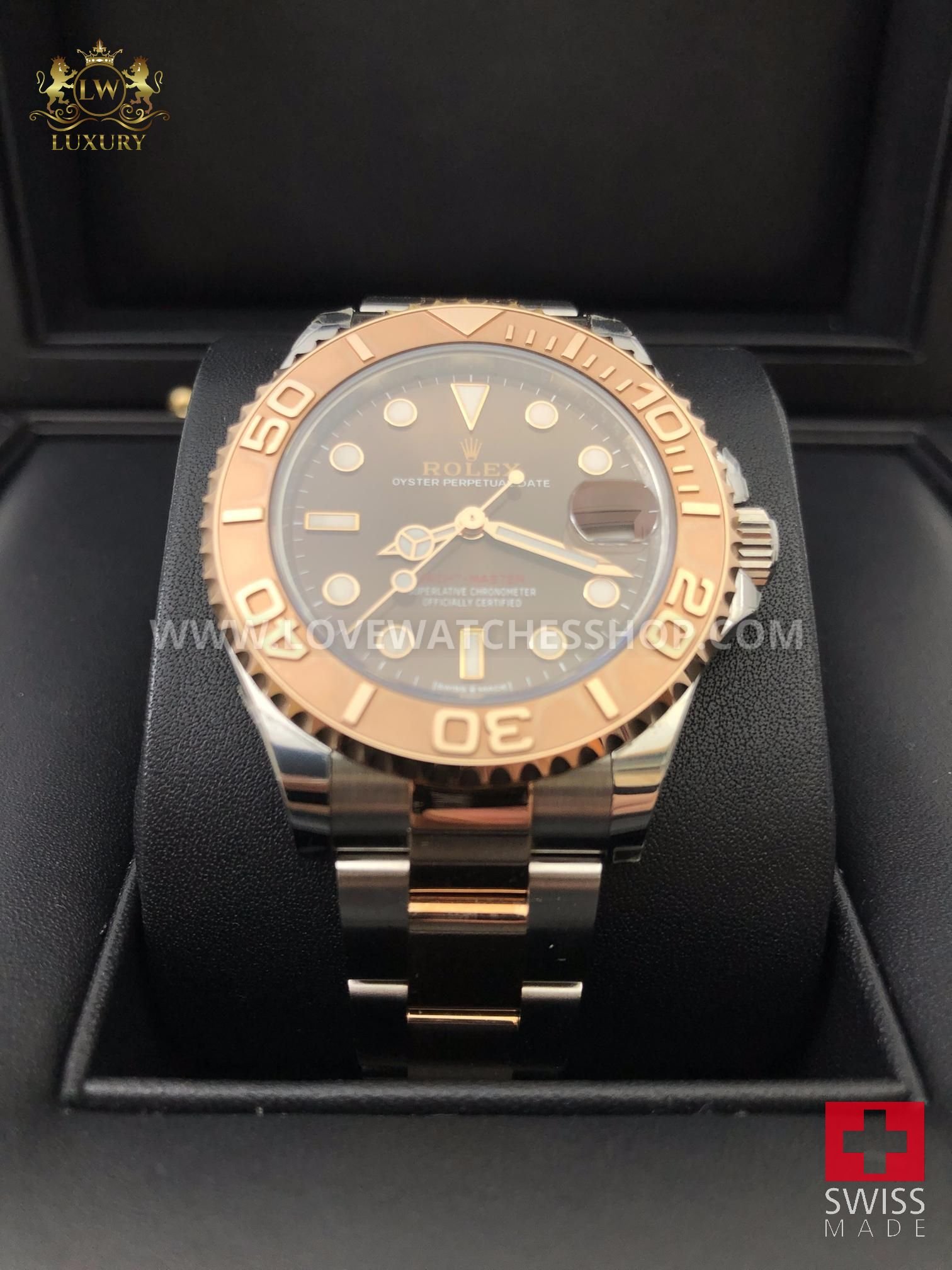 Rolex Yacht-Master 37 basel one Yacht-Master 268621 brown dial rose Steel 37mm