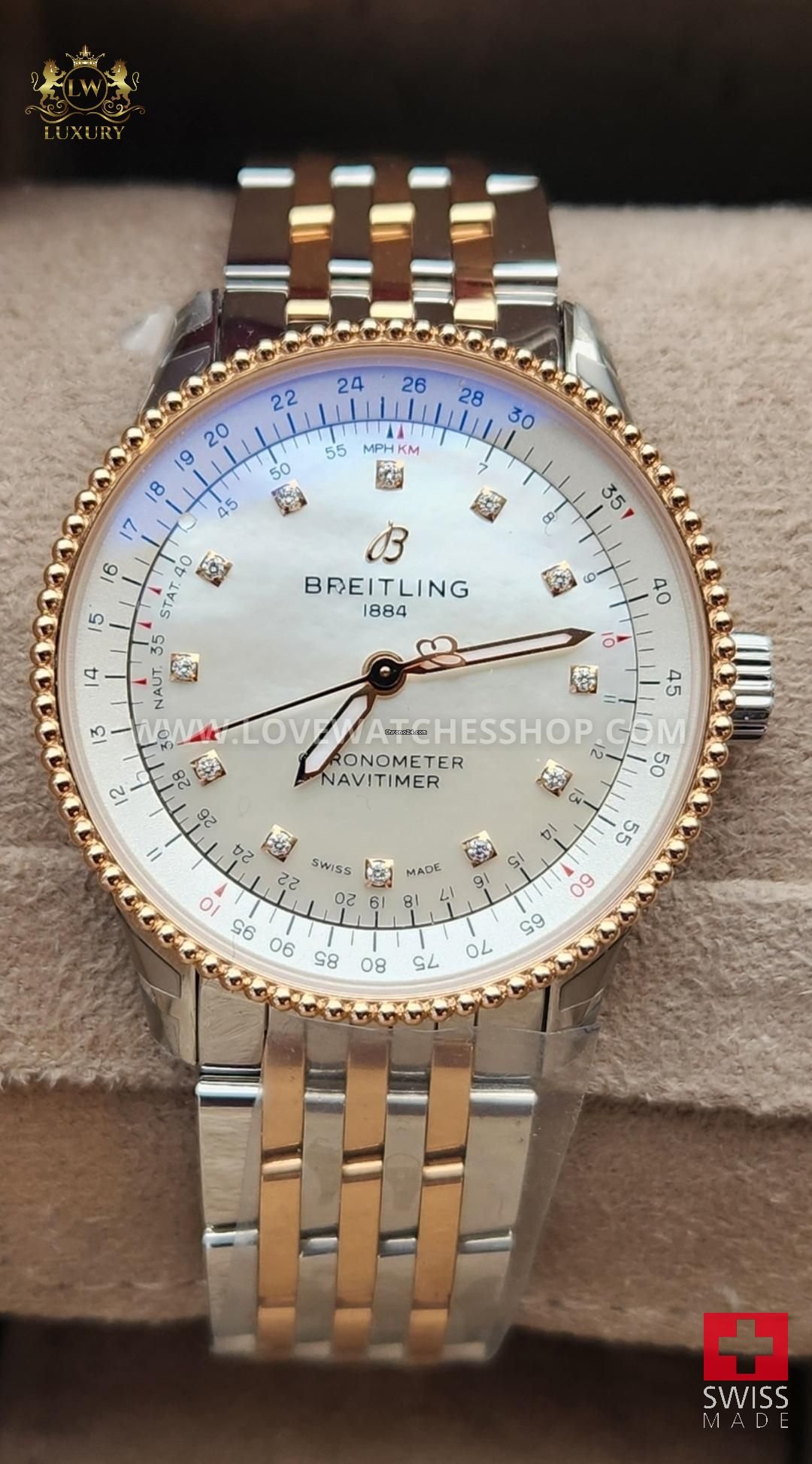 Breitling Navitimer Automatic 35 Steel Dial NEW UNWORN U17395211A1U1