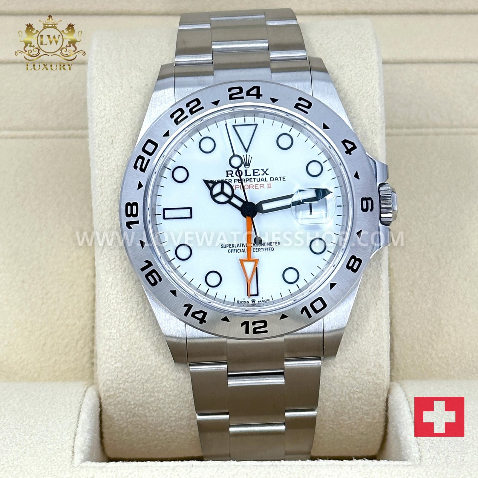Rolex Explorer II UNWORN Polar White 42mm 226570 Box & Papers