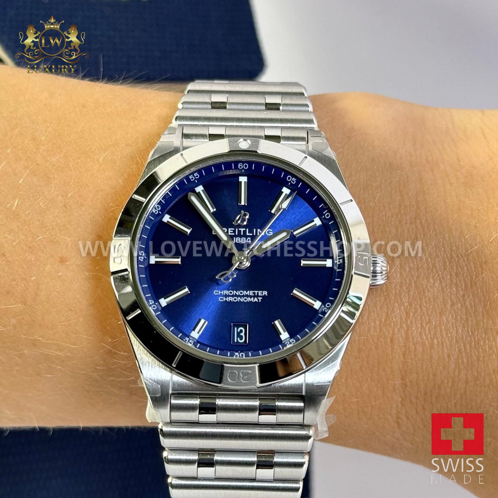 Breitling Chronomat 36 Automatic 36 - A10380101C1A1 - BLUE DIAL