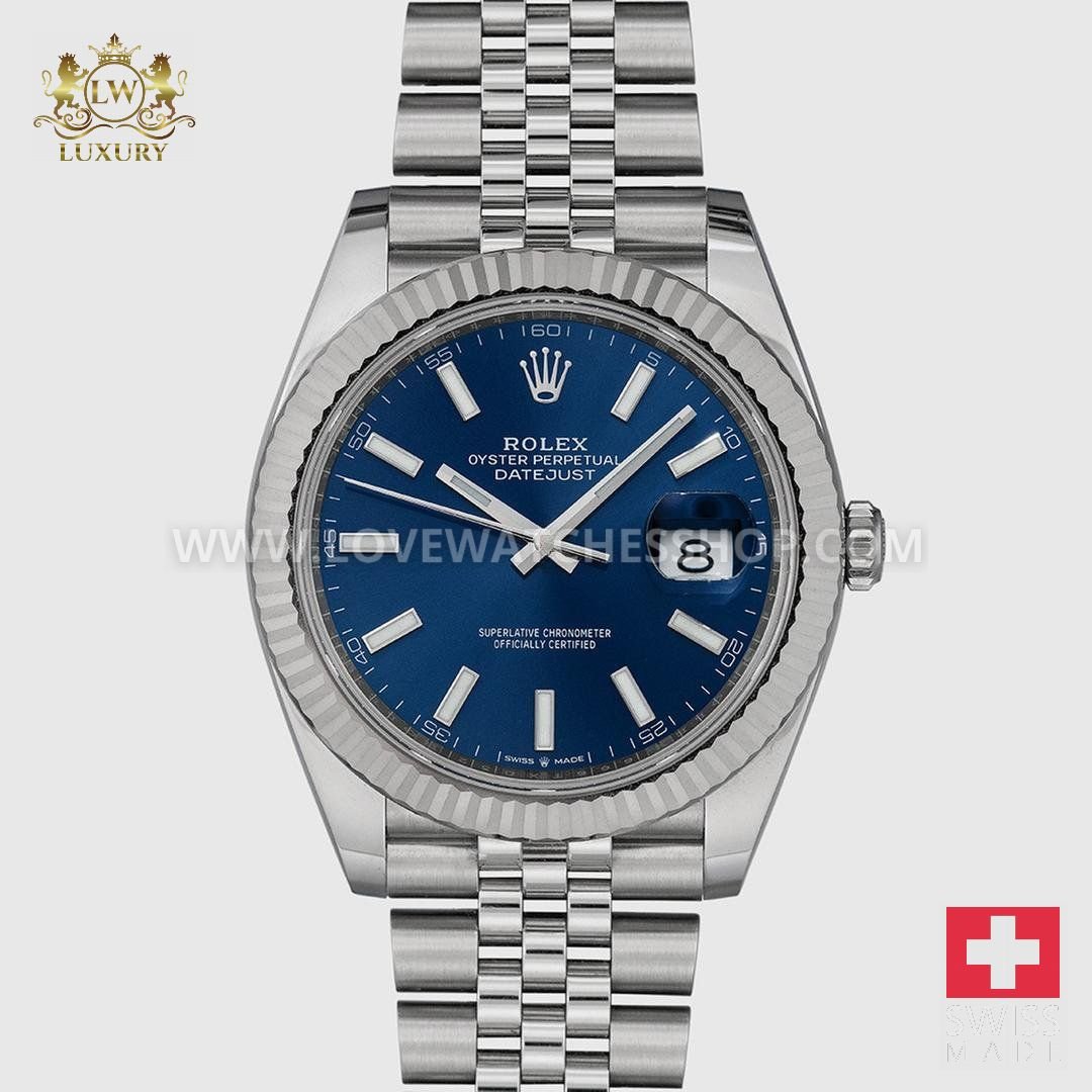 Rolex Datejust 41 126334 Blue Jubilee Full Set 2025 NEW