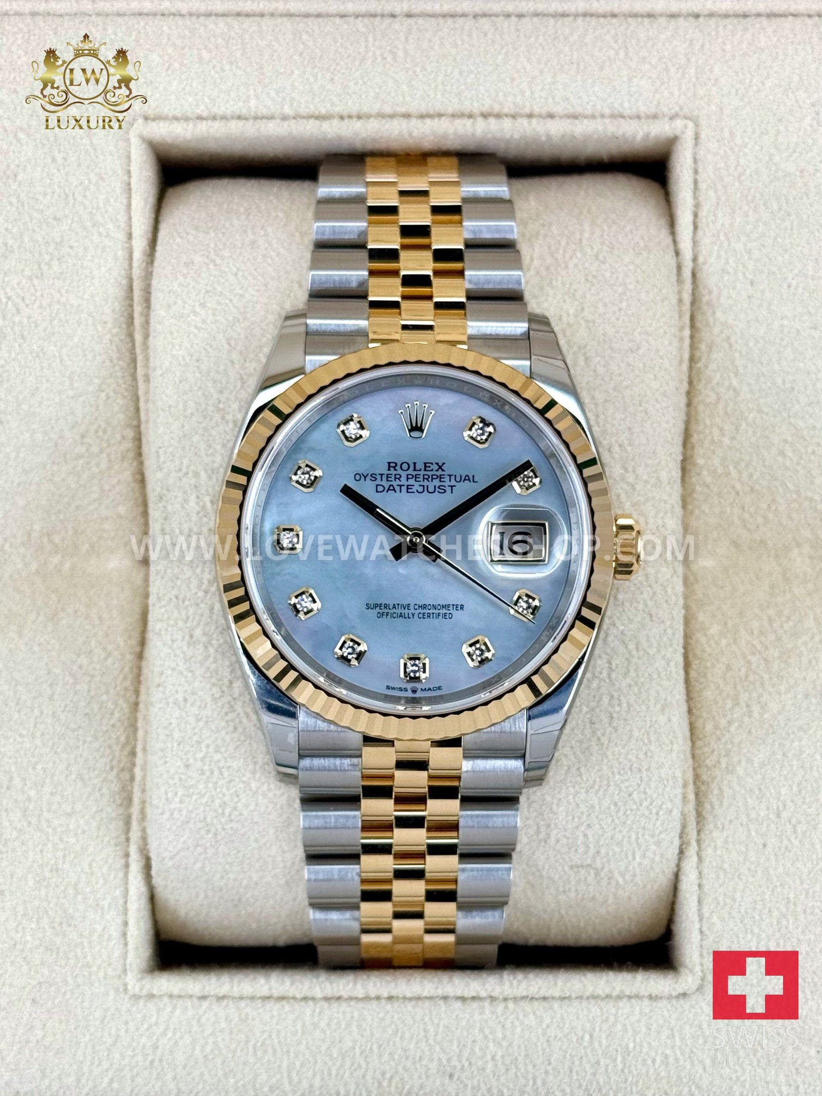 Rolex Datejust 36mm 126233 Mother of Pearl Dial