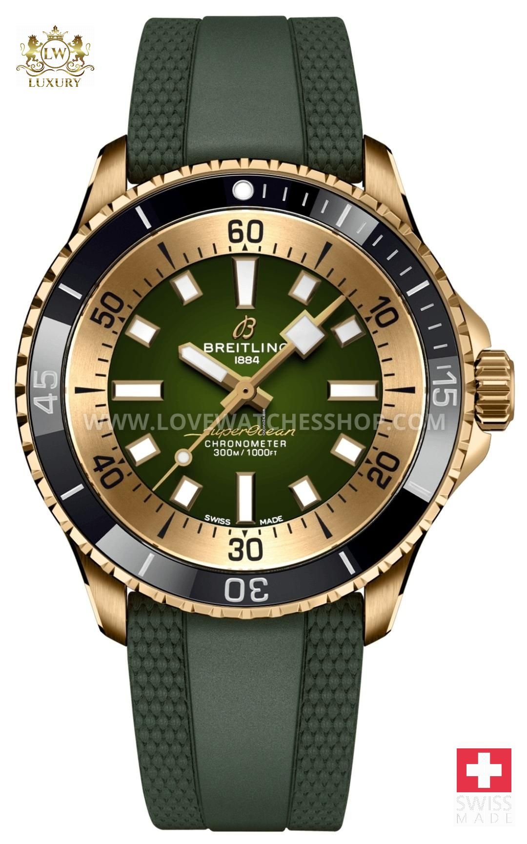 Breitling Superocean 42 Automatic 42 Bronze Green N17375201L1S1