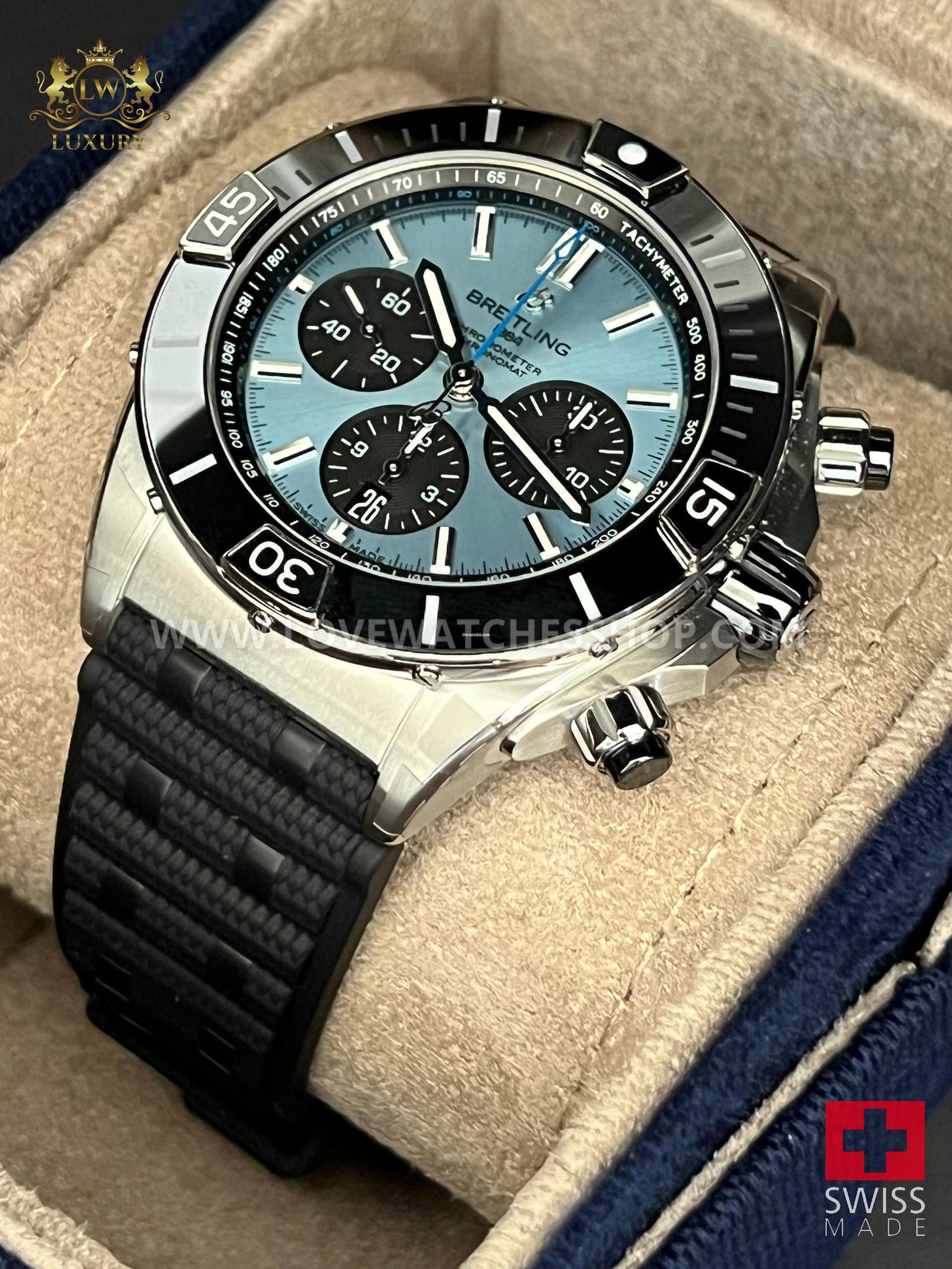 Breitling Chronomat Super Chronomat B01 New 2025 44mm Ice Blue Dial PB0136251C1S1