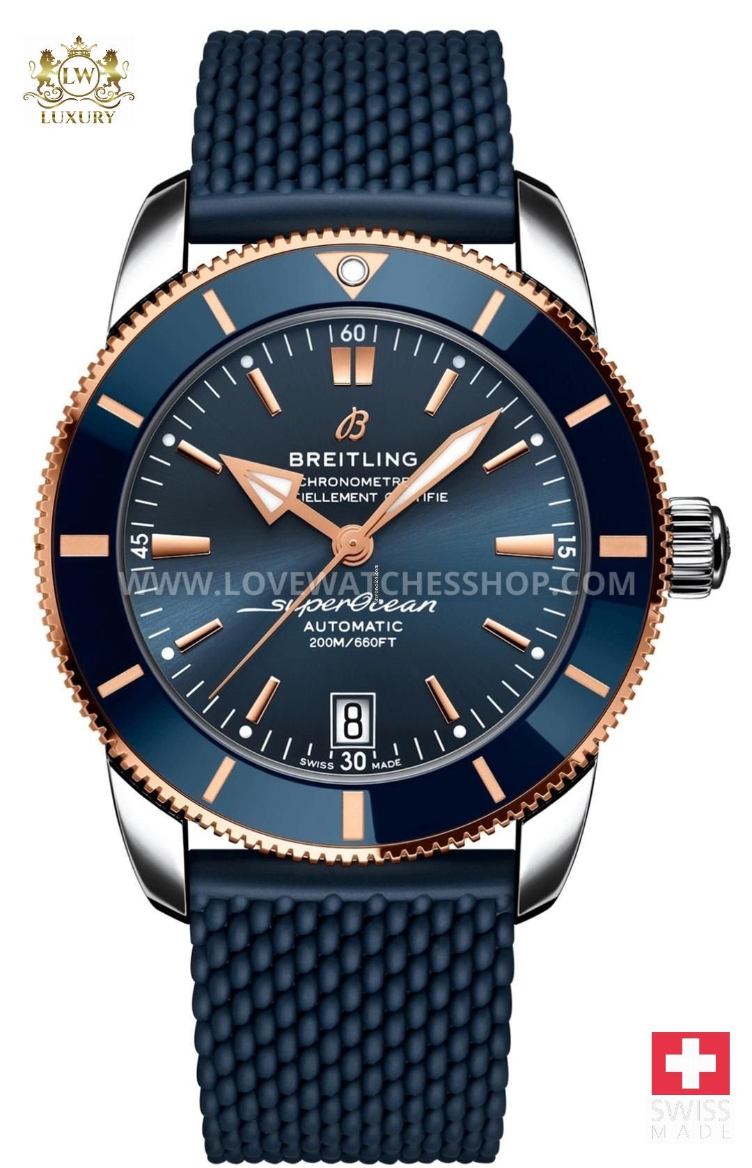 Breitling Superocean Heritage 42 B20 42mm Mens Blue Steel Watch NEW UNWORN UB2010161C1S1
