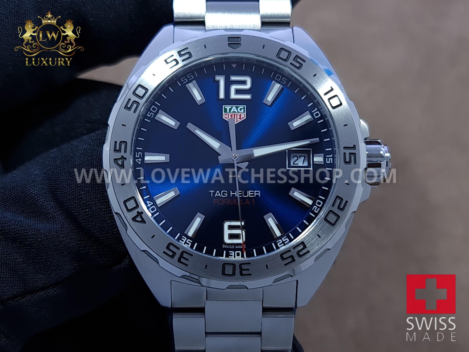 TAG Heuer Formula 1 Quartz 41mm Blue Dial Full Steel WAZ1118 BA0875
