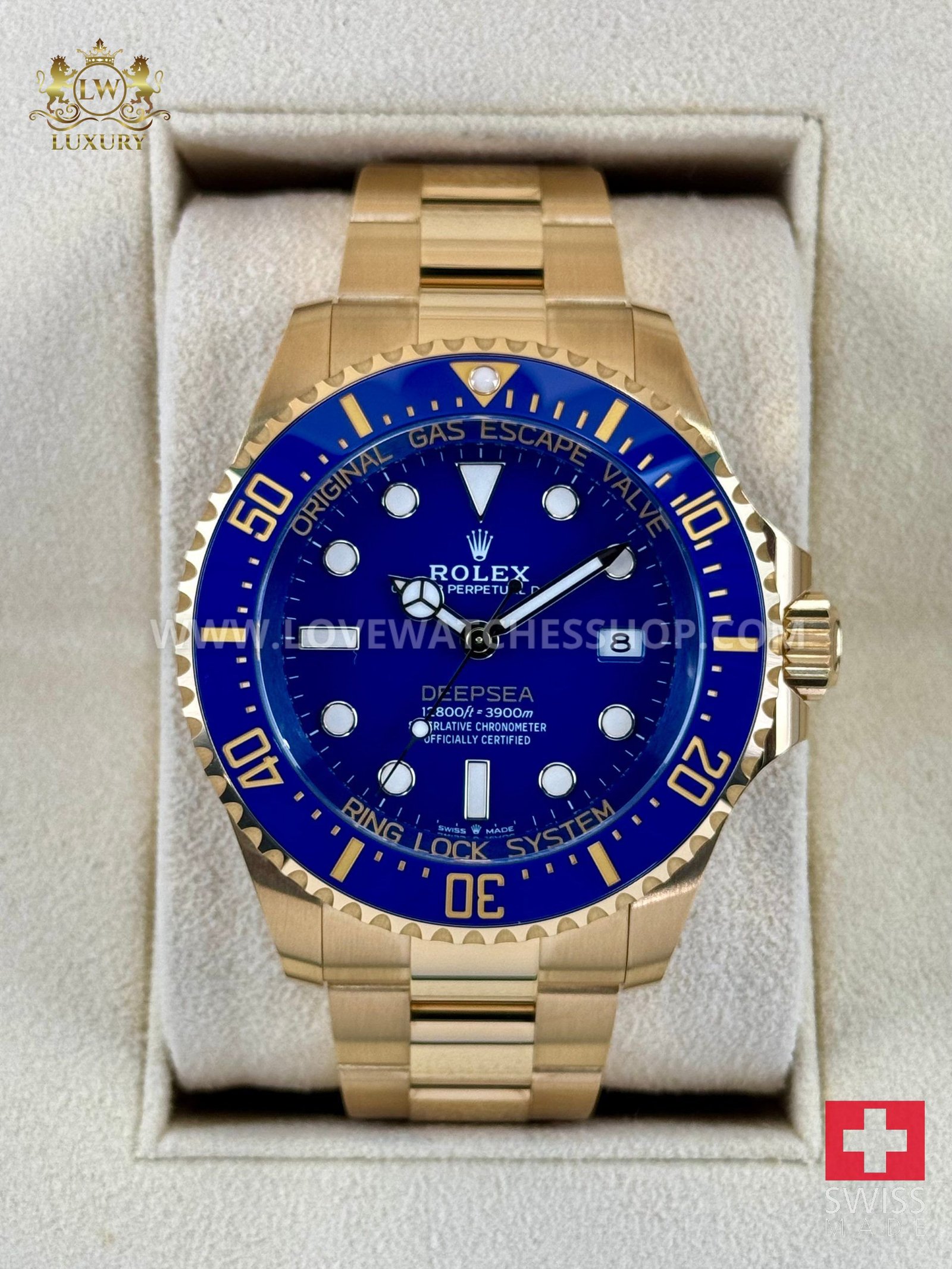 Rolex Deepsea 44mm 136668LB Yellow Steel Blue Dial