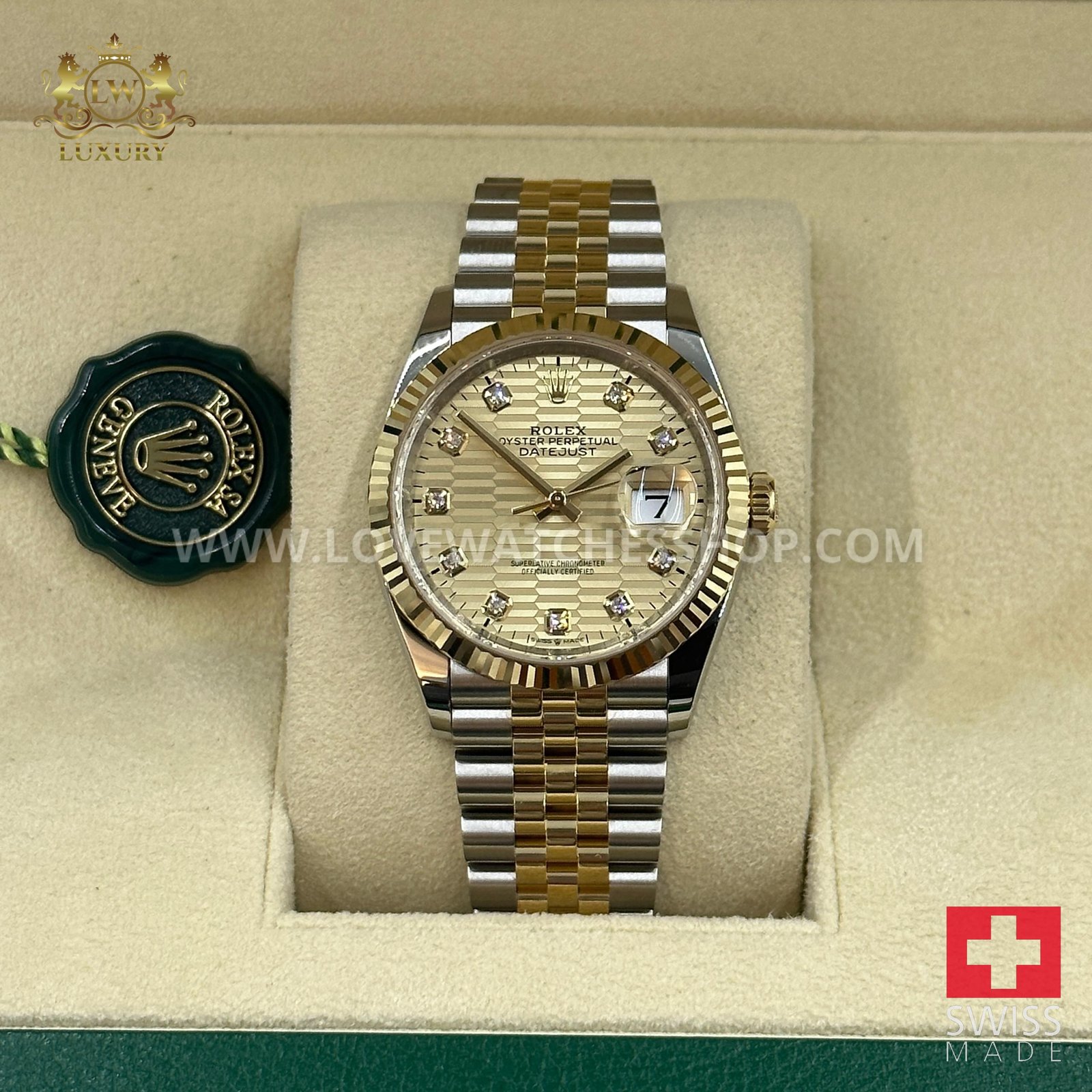 Rolex Datejust 36 126233G CHAMP FLUTE JUB
