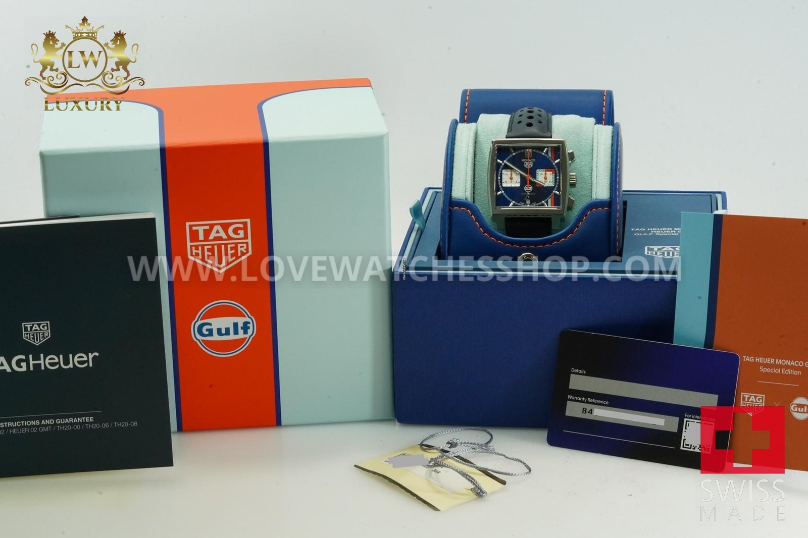 TAG Heuer Monaco X Gulf Calibre Heuer 02 Chronograph 2024 39mm Blue Dial CBL2115.FC6494