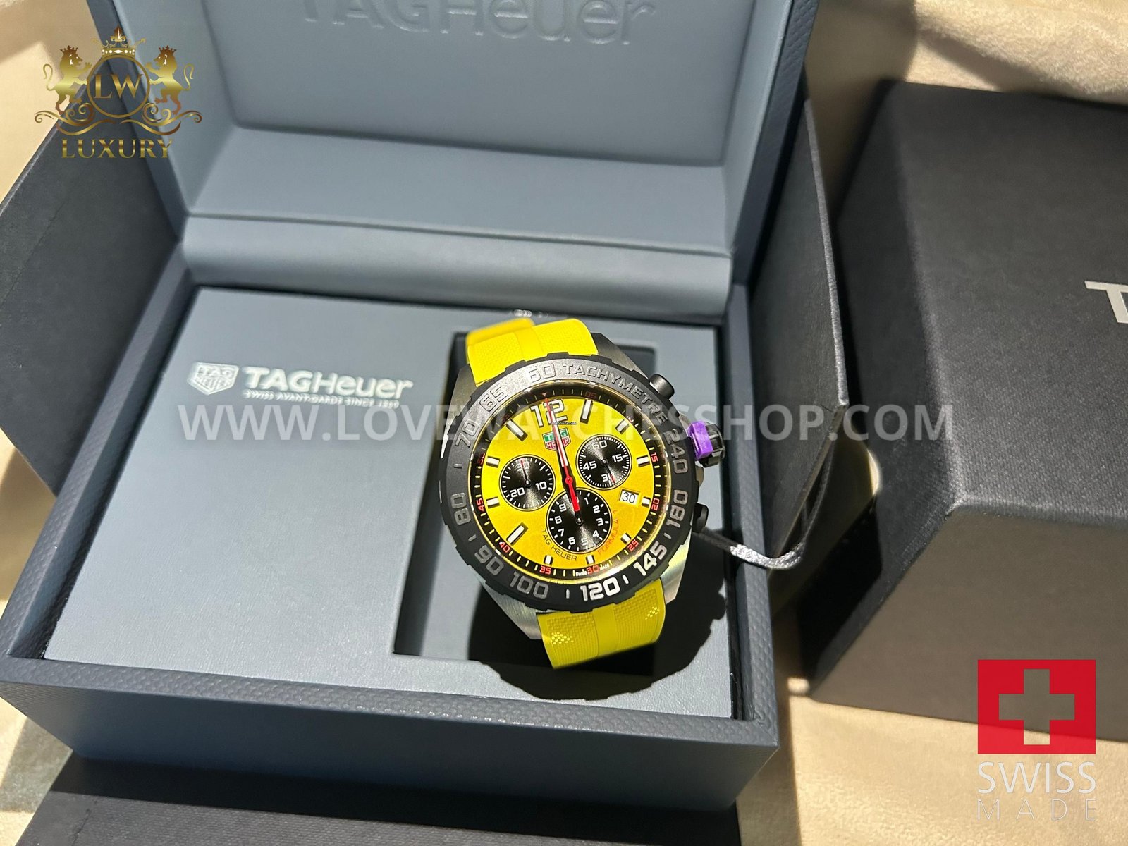 TAG Heuer Formula 1 Quartz Chronograph Yellow Dial and Yellow Strap
