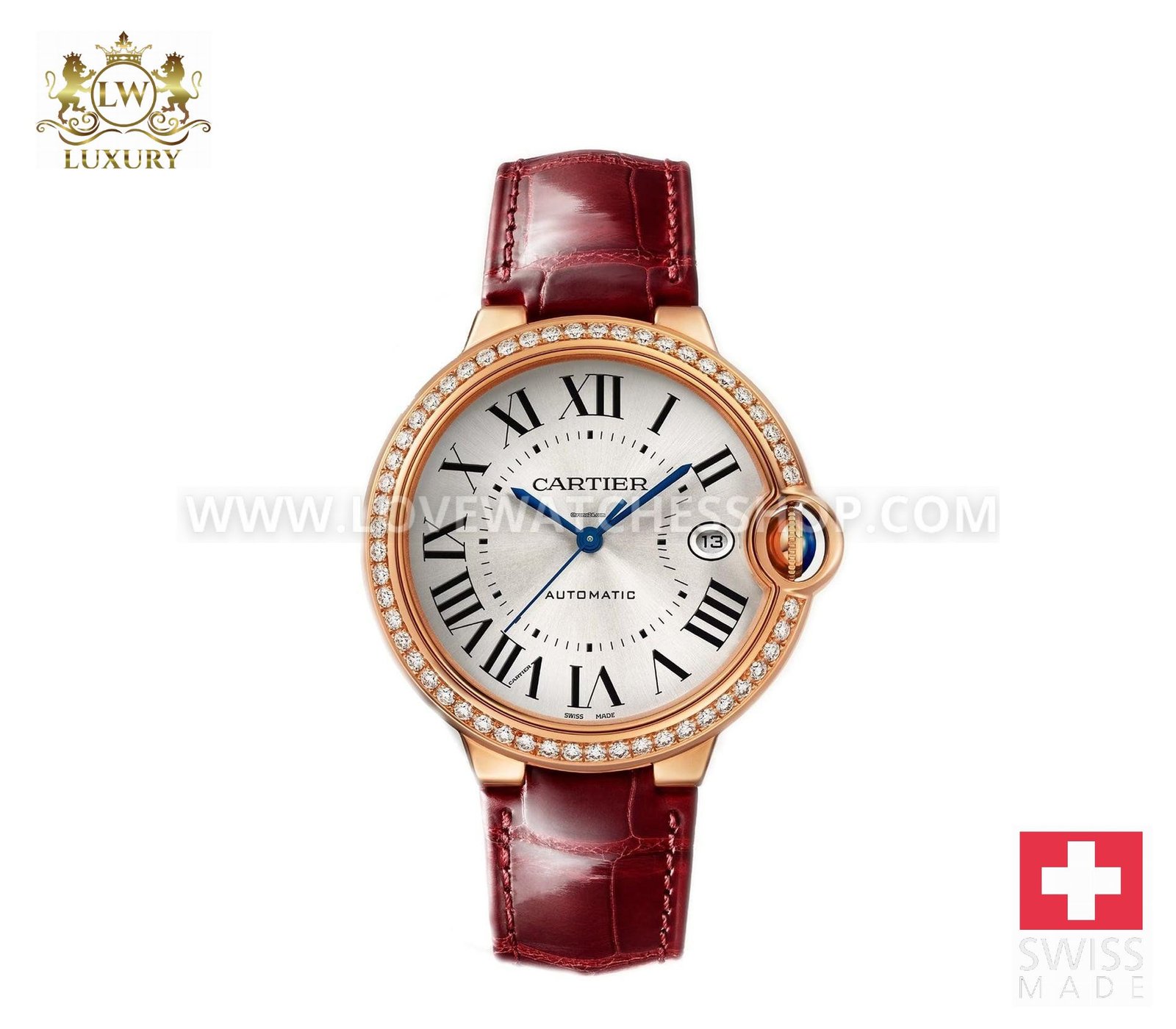 Cartier Ballon Bleu 40mm Steel Dial Bezel