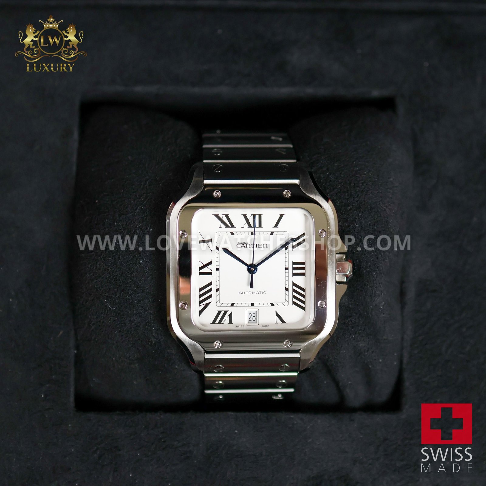 Cartier Santos De Cartier White Dial Large