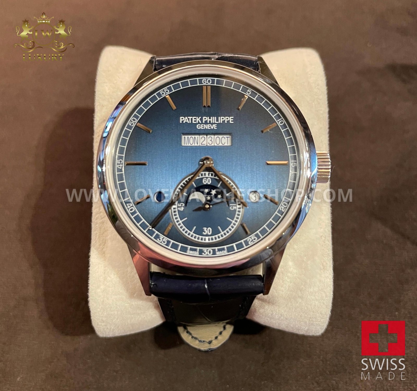 Patek Philippe Perpetual Calendar Grand Complications | Platinum Blue Dial | Self-Winding | 5236P