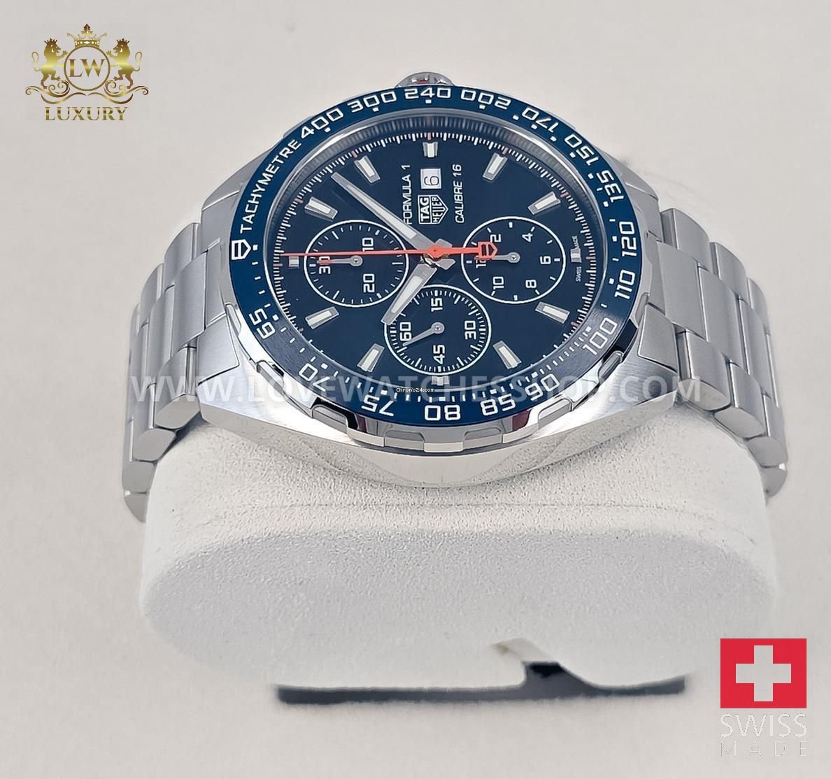 TAG Heuer Formula 1 Calibre 16 Chronograph 44mm Calibre 16 Stainless Steel Sunray Blue Dial CAZ201G BA0876