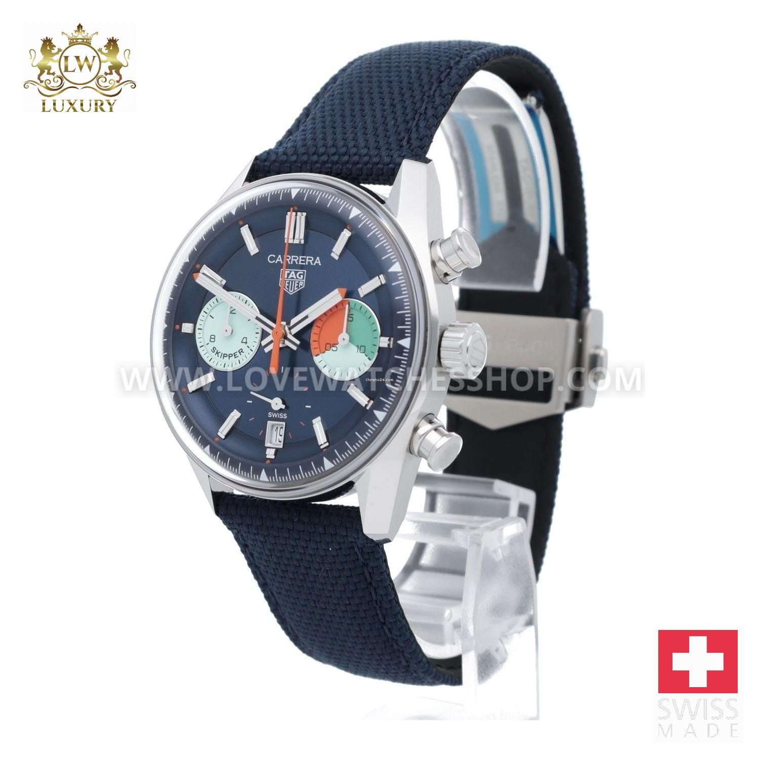 TAG Heuer Carrera Automatik Chronograph Skipper 39mm CBS2213.FN6002