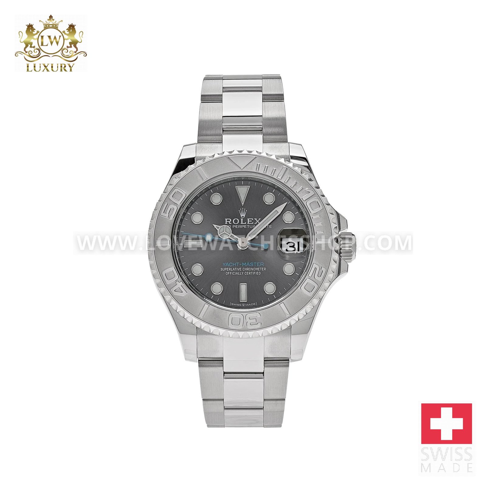 Rolex Yacht-Master 37 268622 Stainless Steel/Platinum Rhodium Dial
