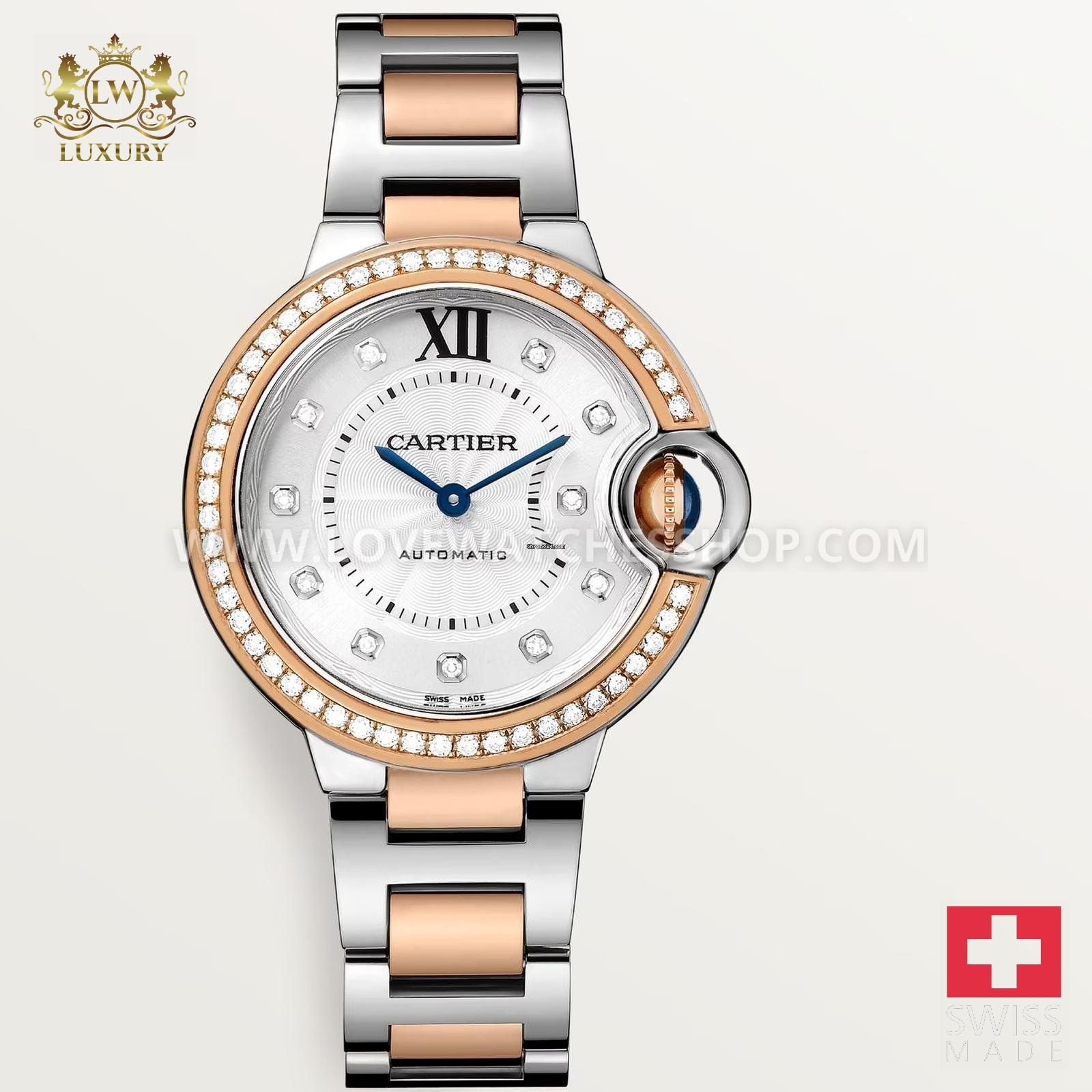 Cartier Ballon Bleu 33mm Steel 33mm NEW UNWORN W3BB0023