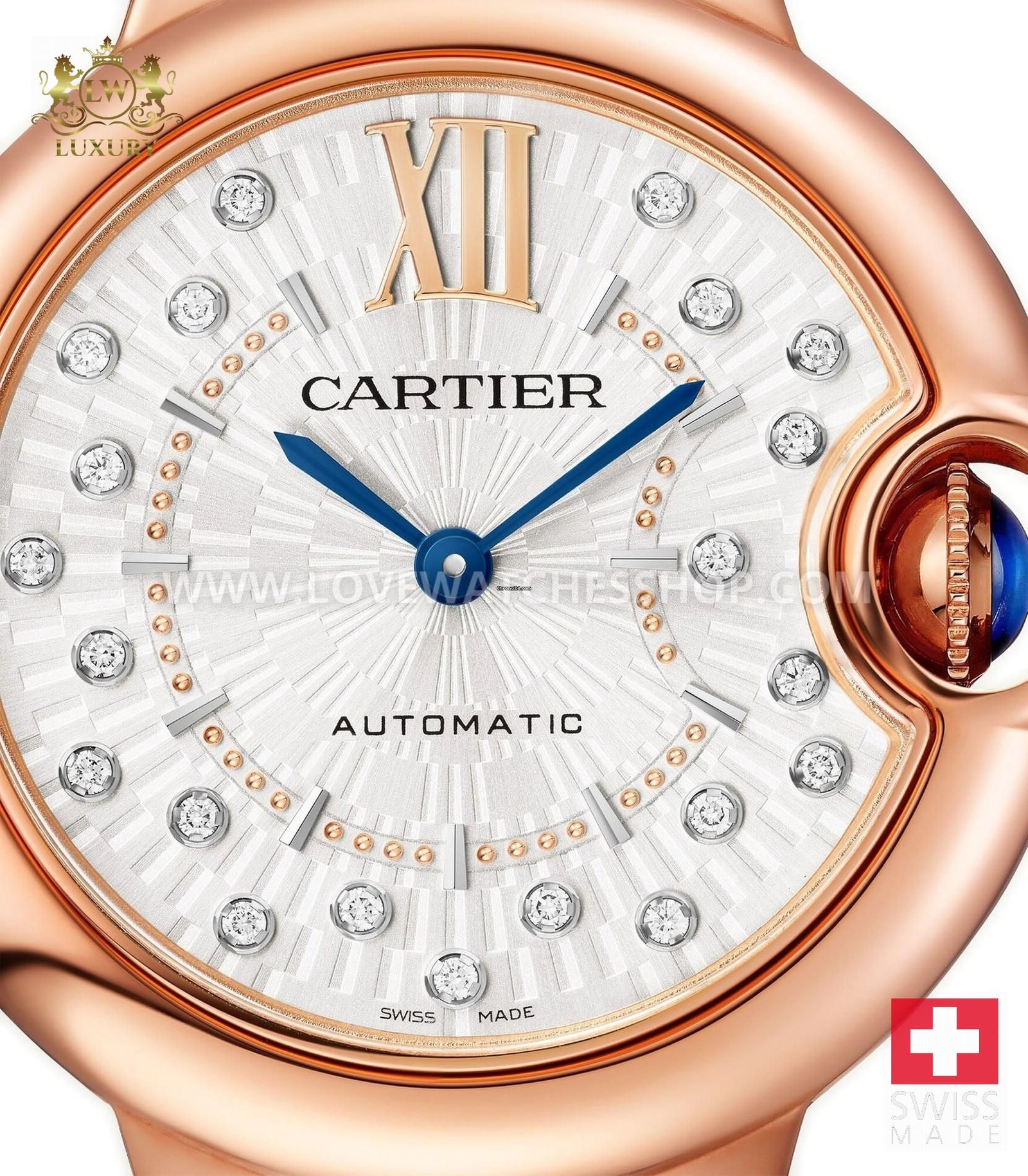 Cartier Ballon Bleu 33mm Silver Dial