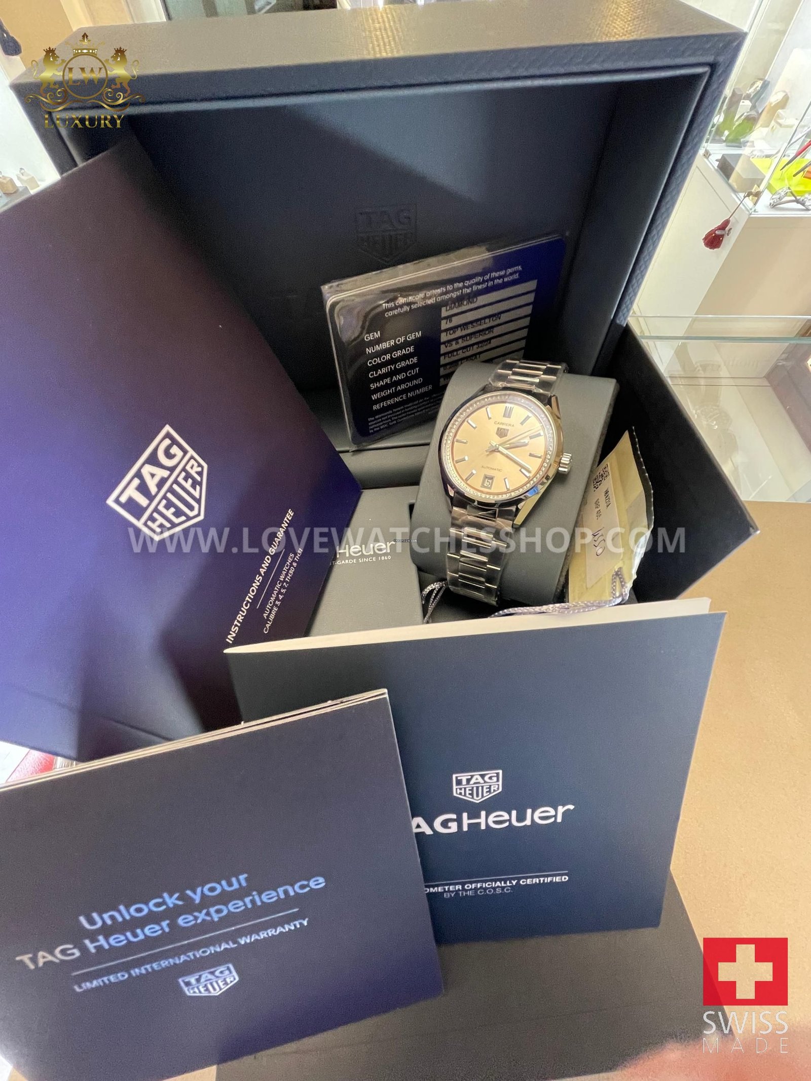 TAG Heuer Carrera Lady Caliber 7 Automatic 36mm Carrera