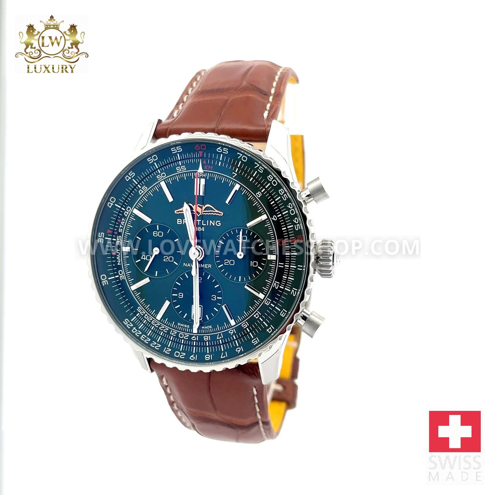 Breitling Premier B15 Duograph Chronograph Automatic Blue Dial Men's Watch AB1510171C1P1, Chronograph