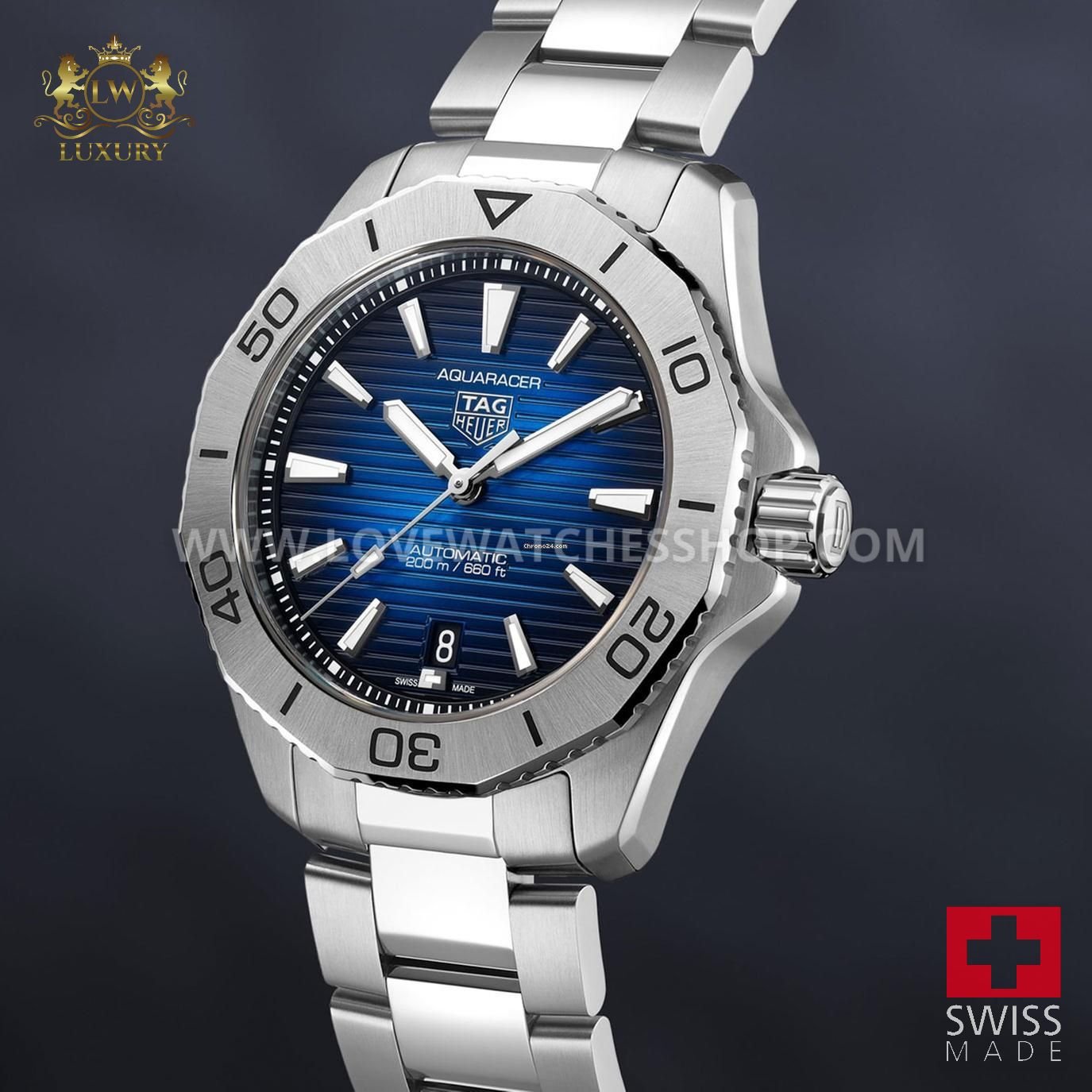 TAG Heuer Aquaracer 2025 Unworn Aquaracer Professional 200 Date 40 WBP2111.BA0627 box and papers