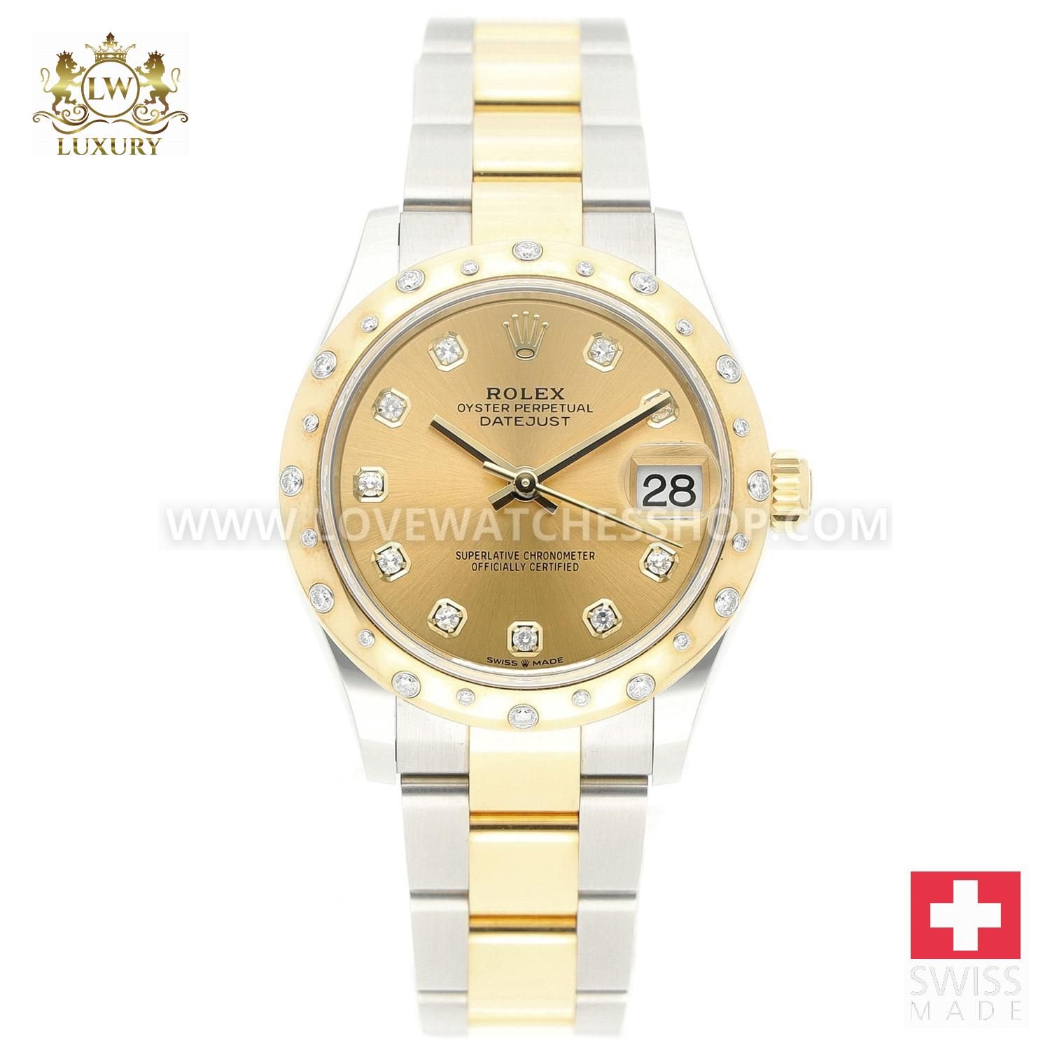 Rolex Datejust 31 St/G 278343RBR Full Set UNWORN