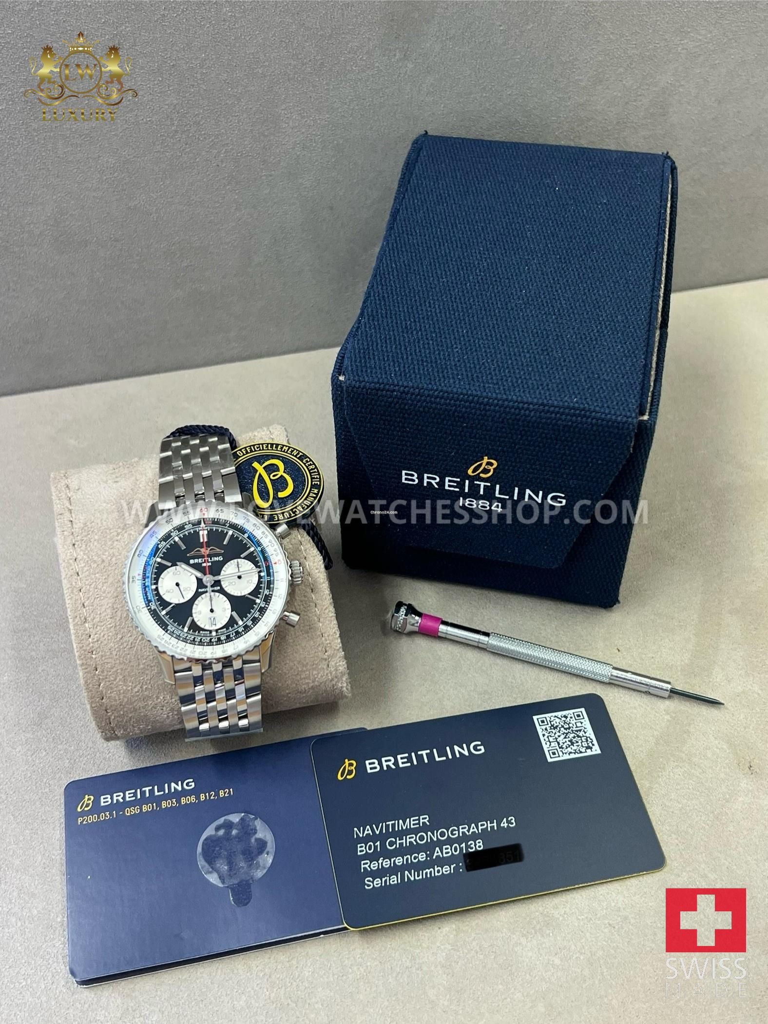 Breitling Navitimer 1 B01 Chronograph AB0138211B1A1 Automatic 2025 Steel New
