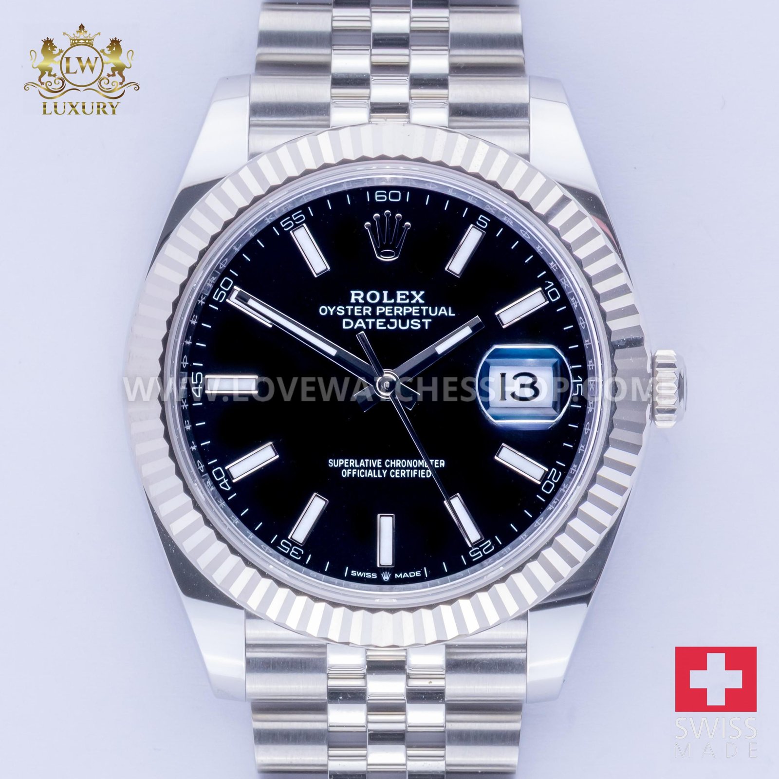 Rolex Datejust 41 Black 126334 2025 (Full Set)