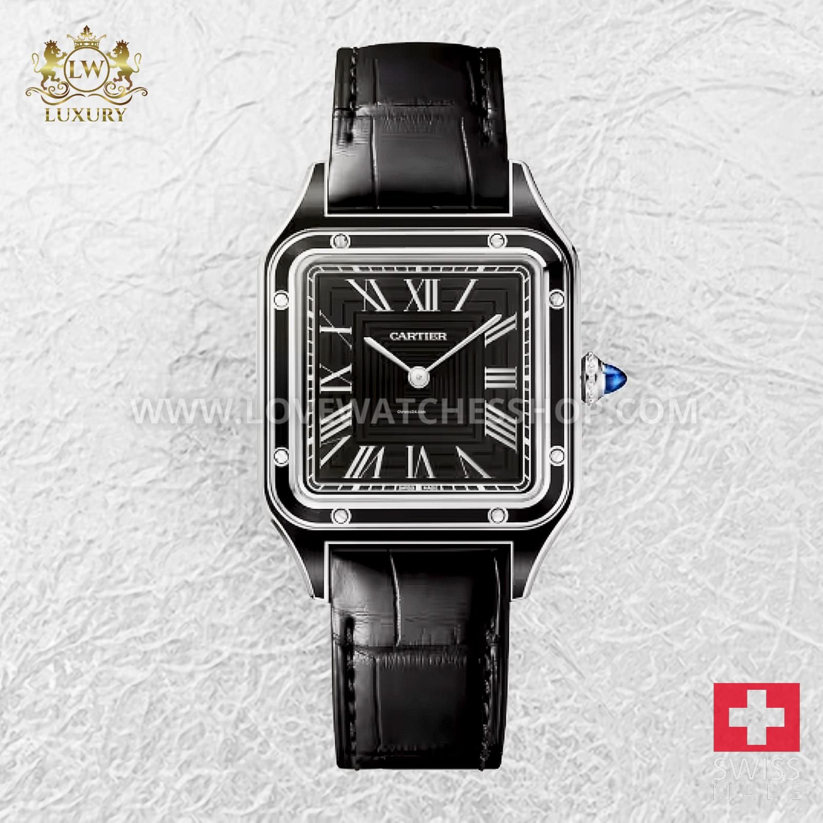 Cartier Ballon Bleu 40mm Guilloche Dial Steel Bracelet