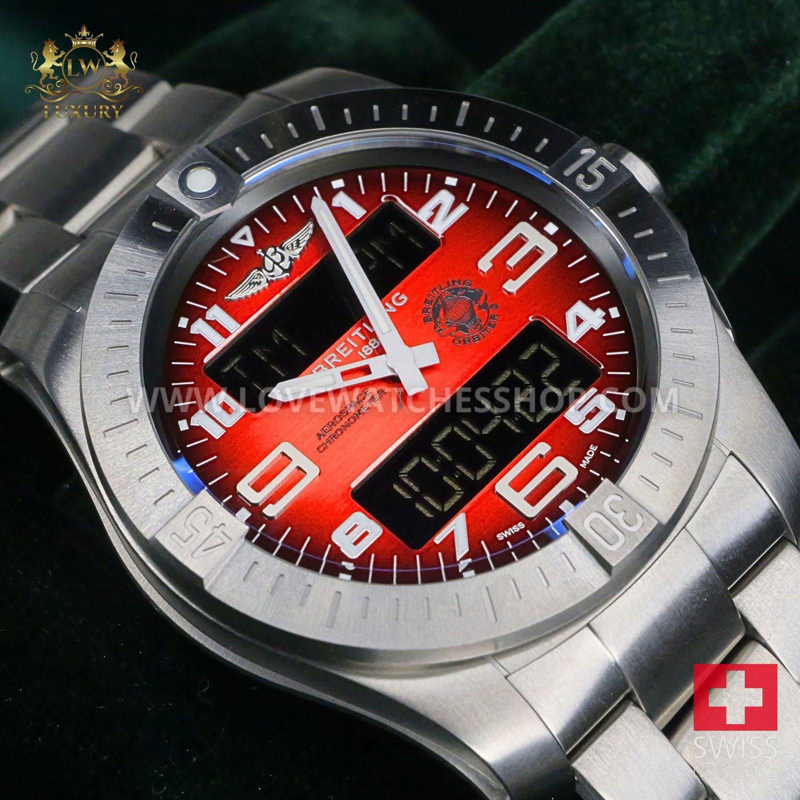 Breitling Aerospace 2025 NEW UNWORN Breitling Aerospace B70 Orange Dial Titanium EB70101A1O1E1