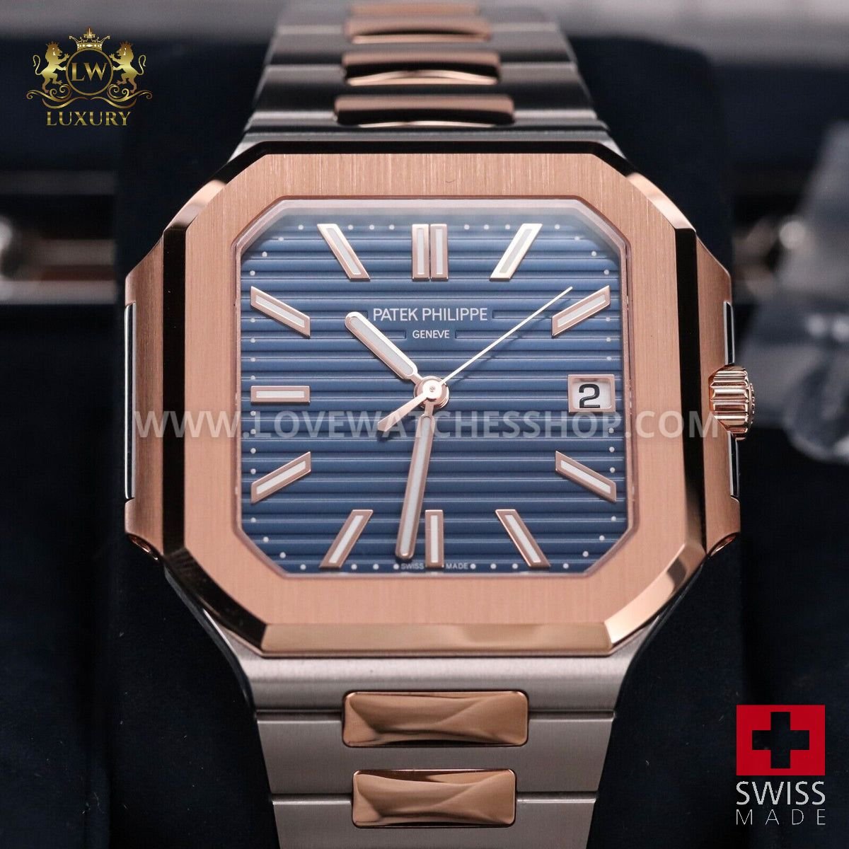 Patek Philippe Cubitus 2024 NEW 45mm Two Tone Steel Blue 5821/1AR