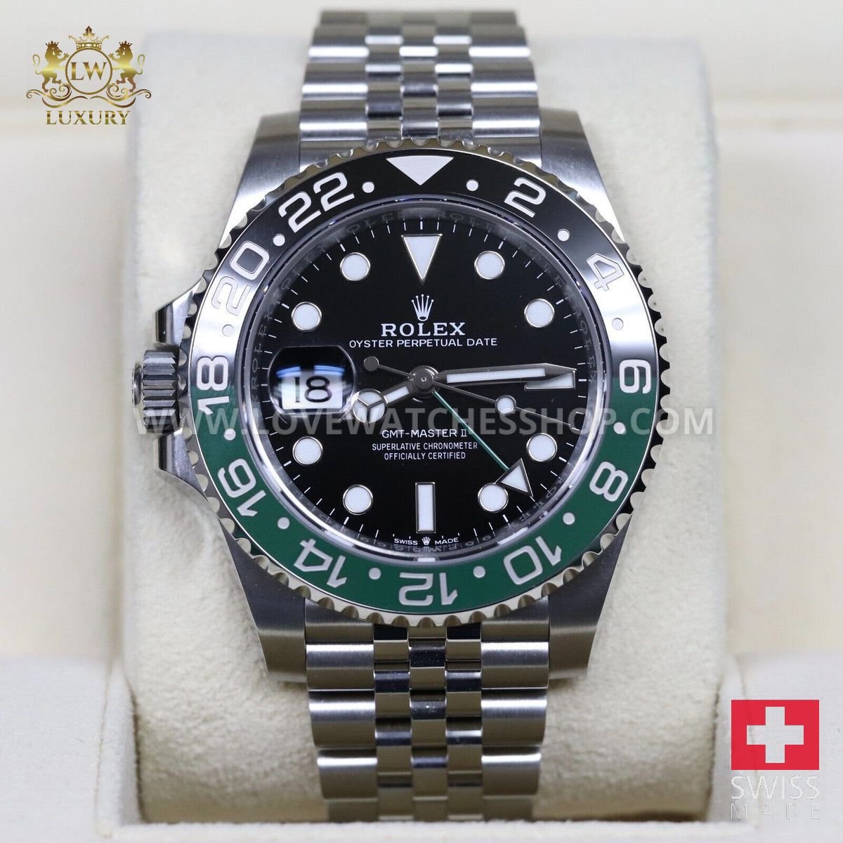 Rolex GMT-Master II 40mm Sprite Jubilee Black Green 126720VTNR