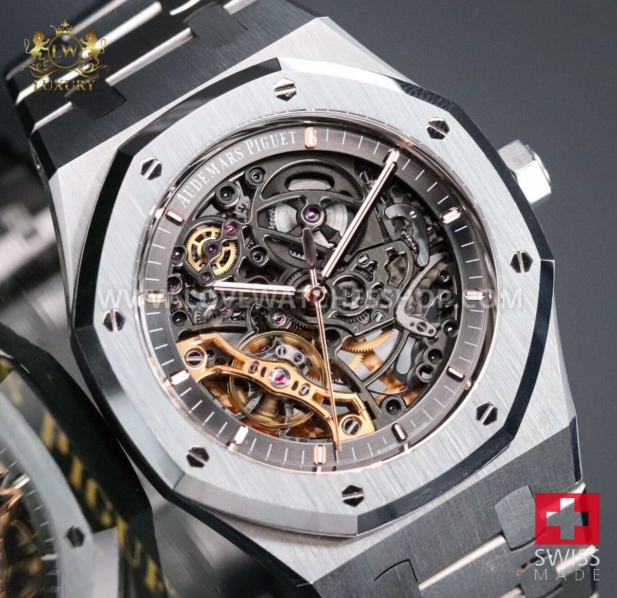 Audemars Piguet Royal Oak 41mm Openwork Skeleton Steel Double Balance 15407ST