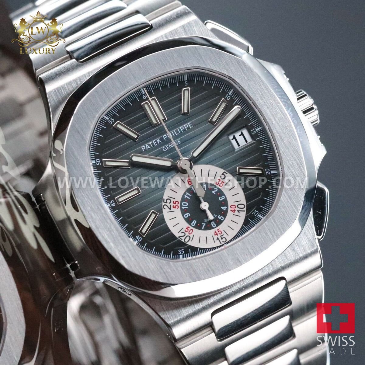 Patek Philippe Nautilus 5980/1A-001 Gradient Blue Dial Steel Bracelet