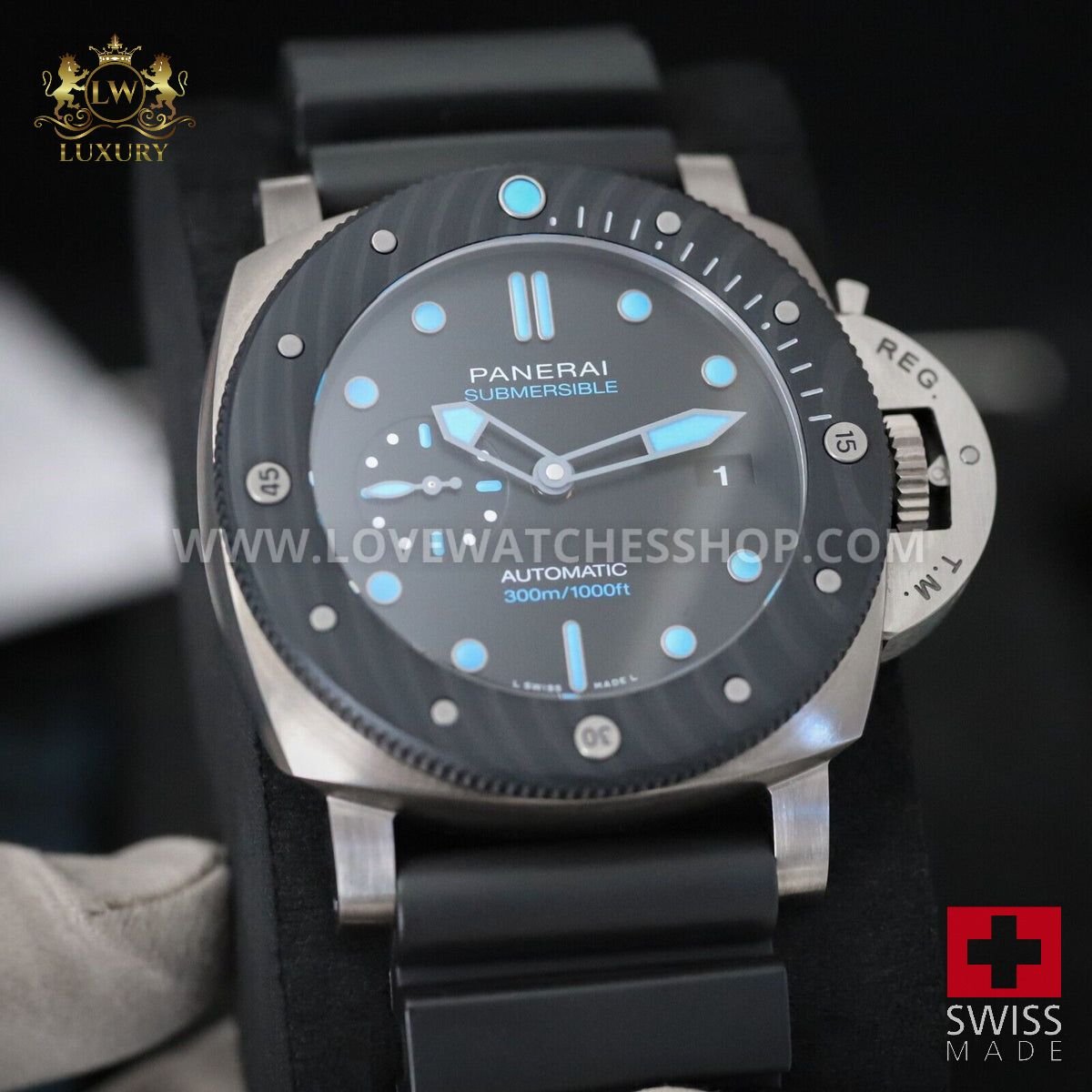 Panerai Luminor Submersible Carbotech 47mm Blue BMG-Tech PAM00799 PAM 799