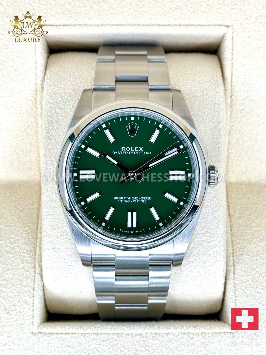 Rolex Oyster Perpetual 41mm 124300 Green Dial