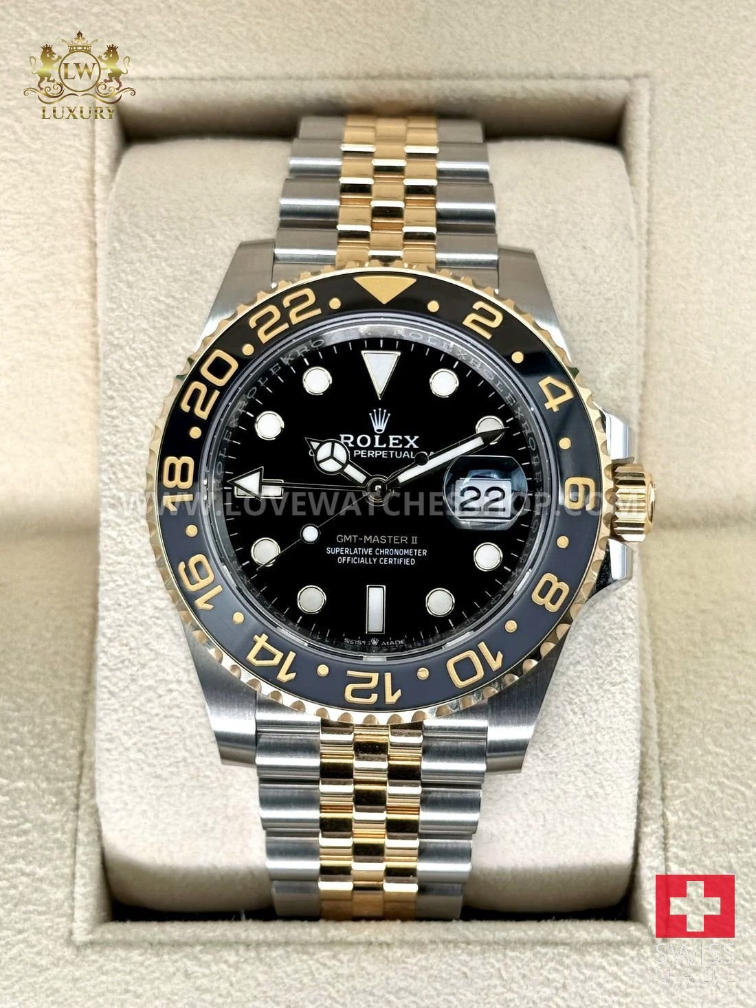 Rolex GMT-Master II 40mm 126713GRNR Two-Tone Jubilee