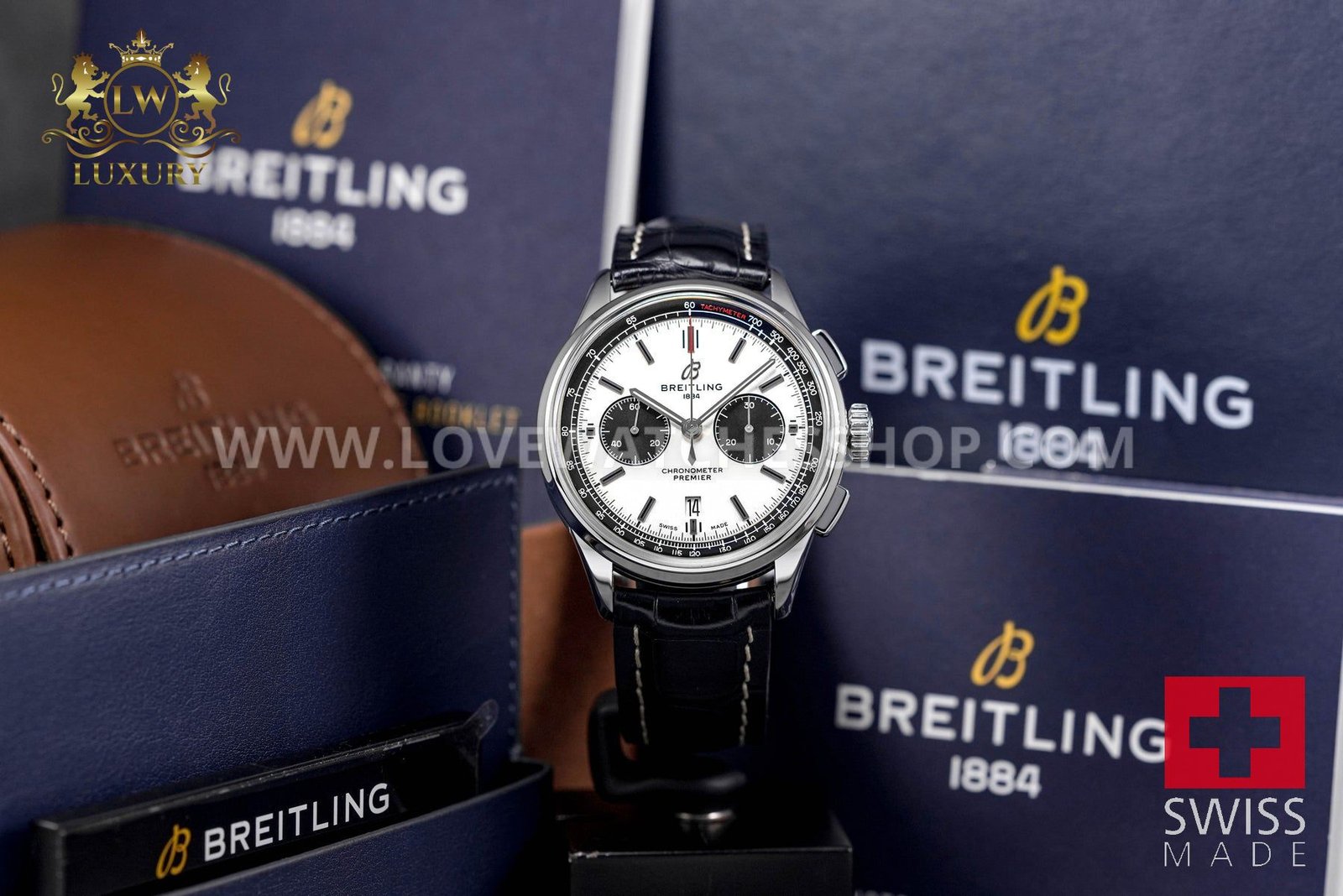 PREMIER B01 CHRONOGRAPH 42 silver and PANDA DIAL