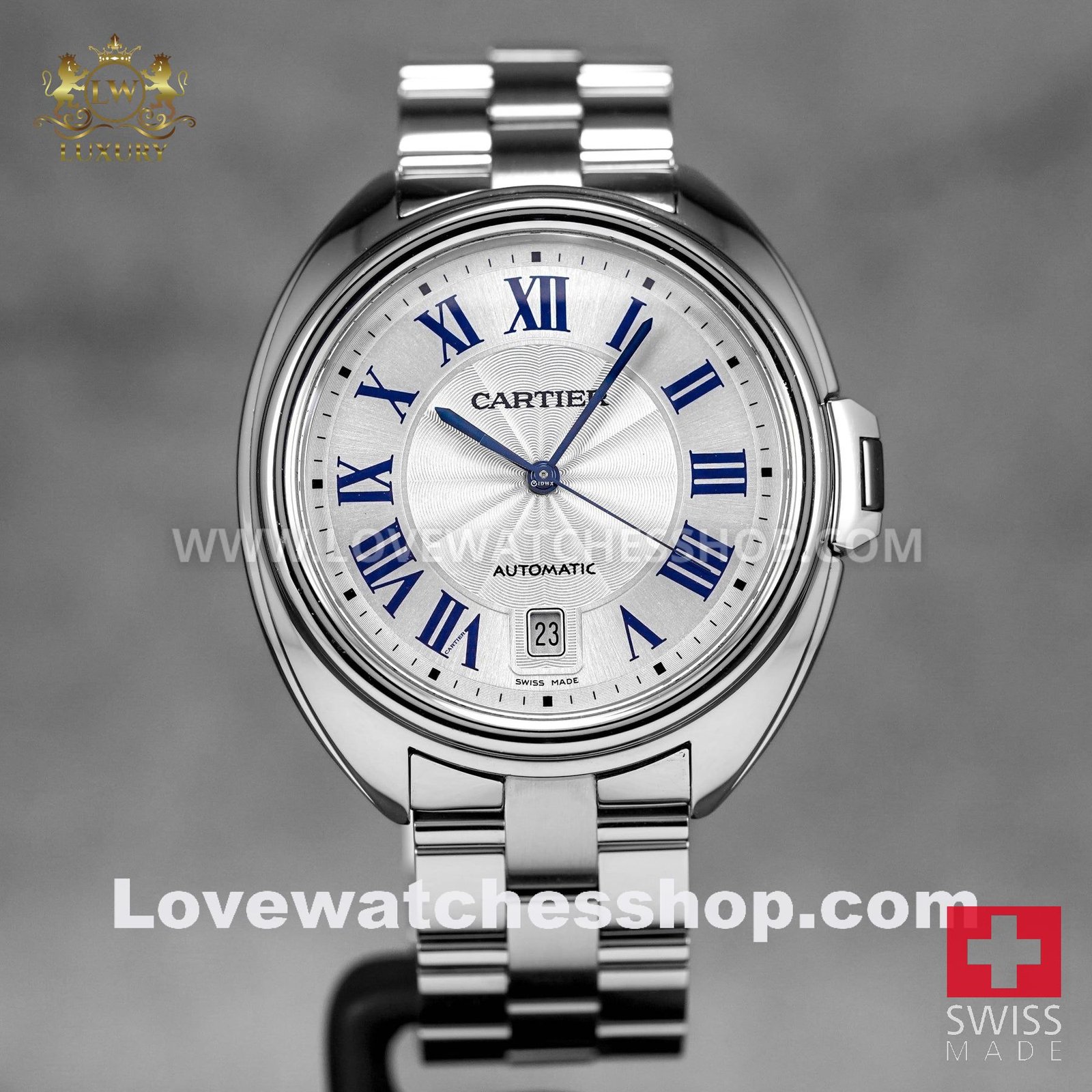 CLÉ DE CARTIER STEEL SILVER DIAL