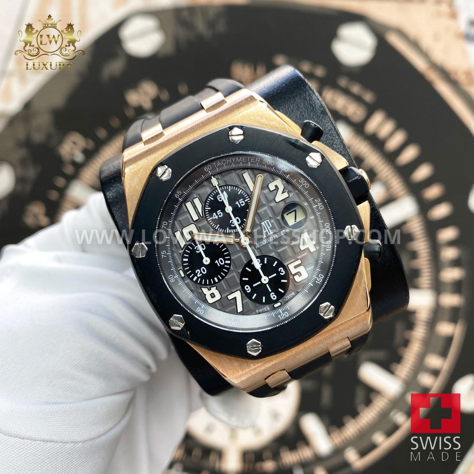 Audemars Piguet "Rubber Clad" Royal Oak Offshore Chronograph 42mm 25940OK Grey Dial Pre-Owned 42mm