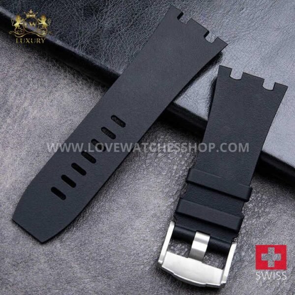 Wholesale 30mm FKM Rubber Watch Strap Luxury Watch Band for Audemars Piguet Royal Oak 44mm Dial Replacement Strap 26400