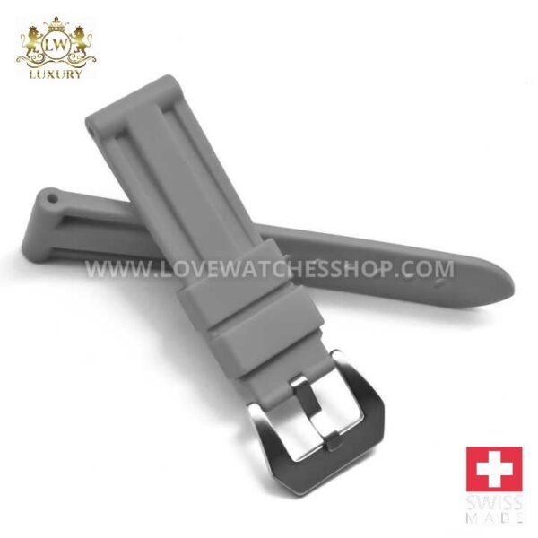 Silicone Watch Strap Rubber Watch Band for Panerai High Quality Rubber Wholesale Panerai Waterproof 22mm 24mm 26mm Oem 100 Pcs