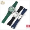 20mm Rubber Silicone Watch Band for Rolex Strap Daytona Submariner DEEPSEA GMT SEAMARSTER OYSTERFLEX Bracelet Adjustable Size