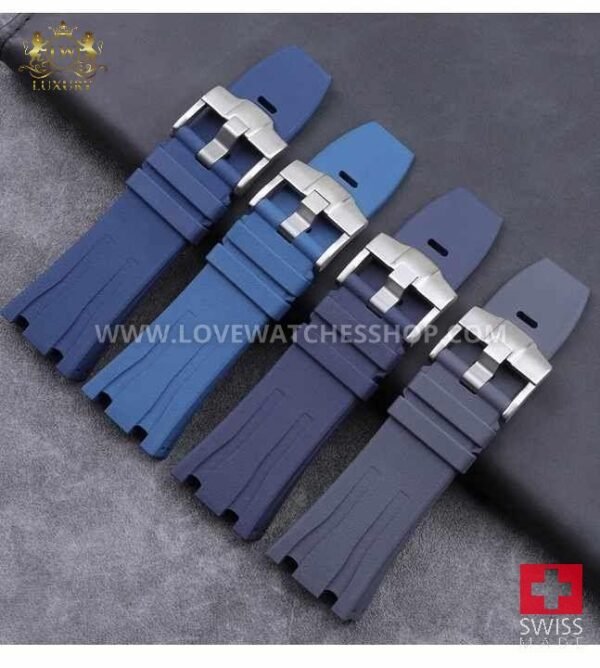Wholesale 30mm FKM Rubber Watch Strap Luxury Watch Band for Audemars Piguet Royal Oak 44mm Dial Replacement Strap 26400