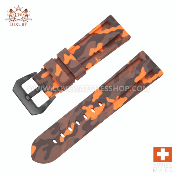 20mm 22mm 26mm Replacement Rubber Watch Strap for Panerai Watch Band