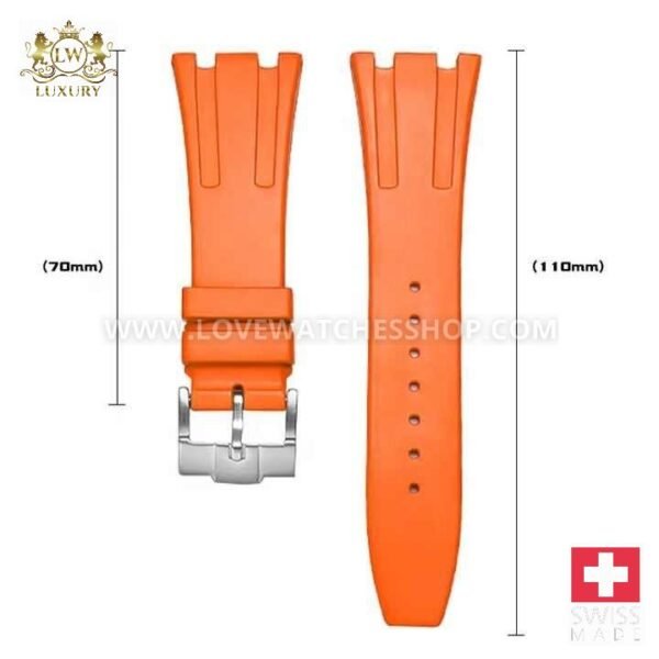 Sport Soft 27mm Pure Color Rubber Silicone Watch Band for Audemars Piguet Royal Oak Offshore Strap