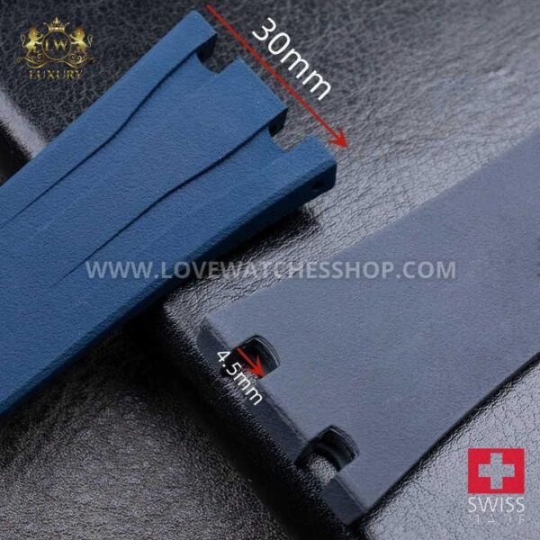 Wholesale 30mm FKM Rubber Watch Strap Luxury Watch Band for Audemars Piguet Royal Oak 44mm Dial Replacement Strap 26400