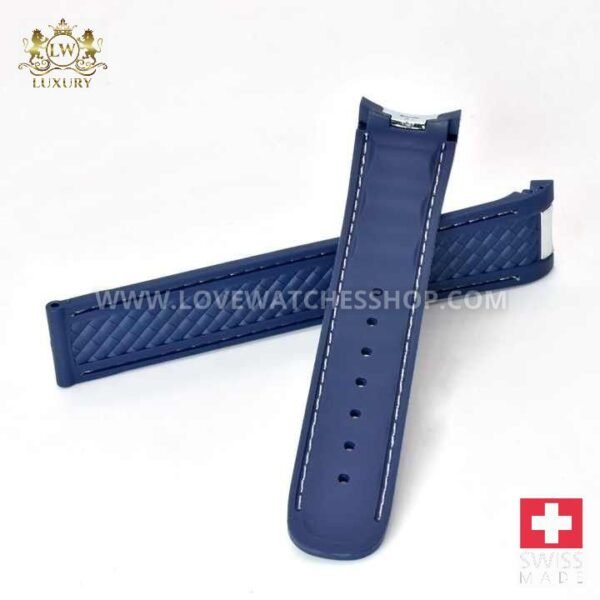 20mm Rubber Watch Strap for Omega Seamaster 300 At150 De Ville Watch Accessories Bracelet Watch Band