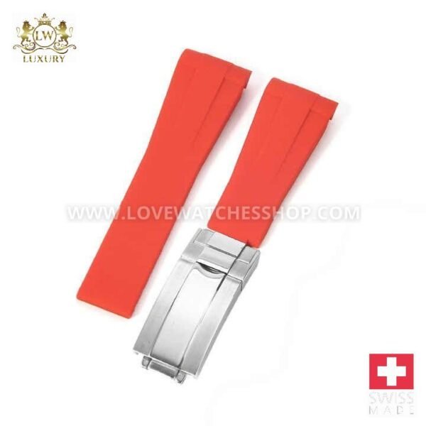 20mm Rubber Silicone Watch Band for Rolex Strap Daytona Submariner DEEPSEA GMT SEAMARSTER OYSTERFLEX Bracelet Adjustable Size