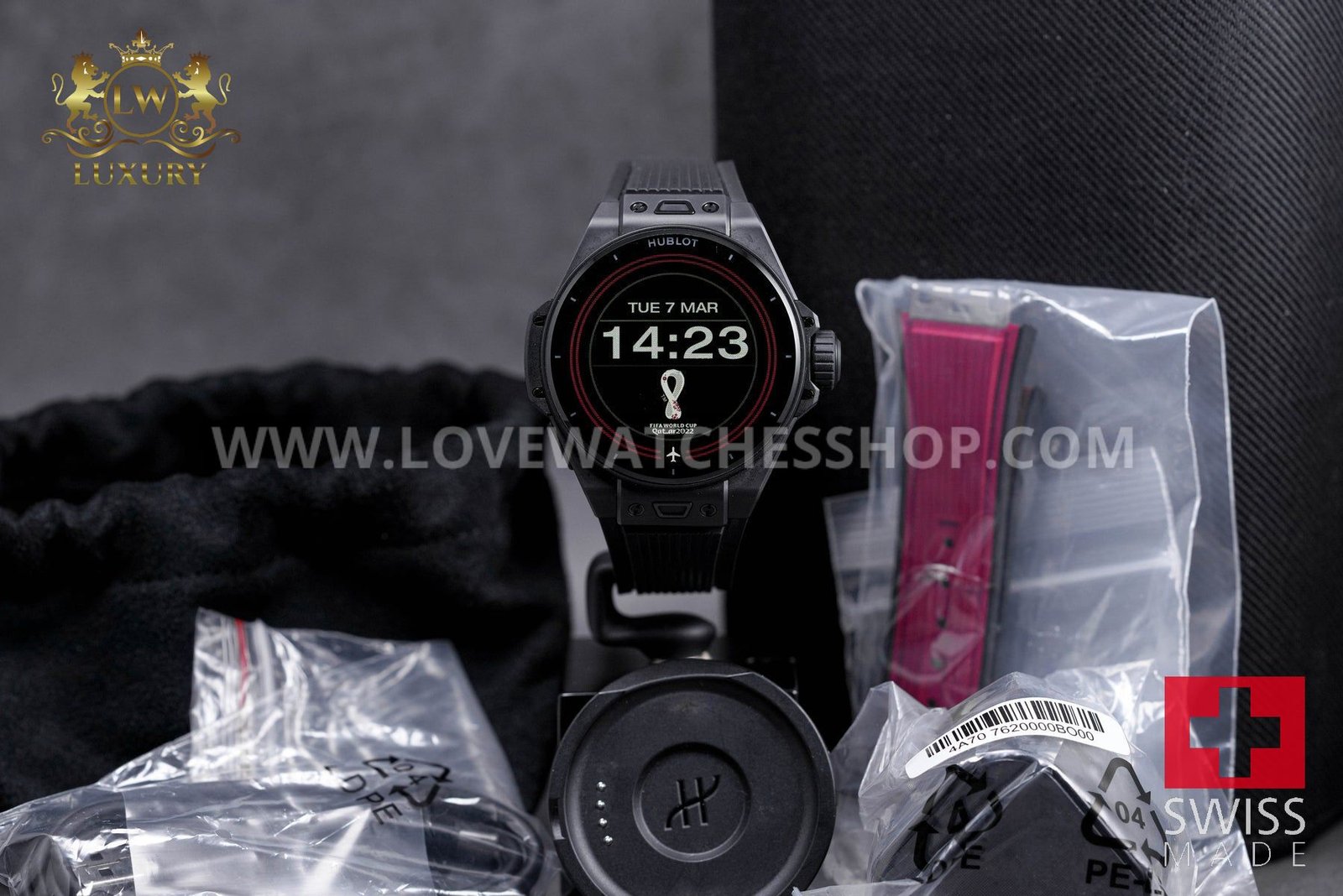 BIG BANG 44MM E 'FIFA WORLD CUP QATAR CERAMIC black